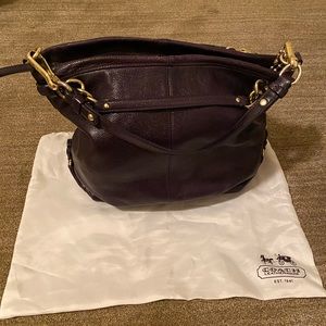 Coach leather shoulder tote